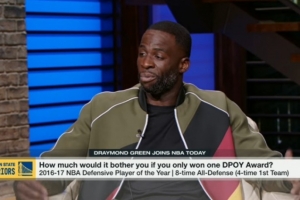 追梦:我只有一个DPOY 应属于我的几个奖杯正被放在别人的柜子里