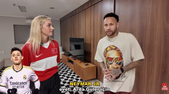 亿万28-给面！内马尔接受土耳其美女球员采访：居莱尔是世界最佳中场